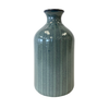 Vase - Teal w/Blue Vine Texture