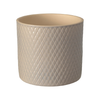 White Textured Pattern Pot