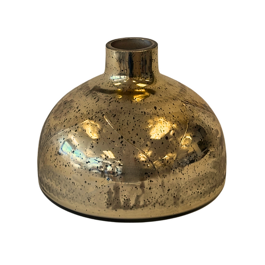 Antique Gold Glass Vase