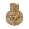 Cream Beige Rattan Bamboo Vase