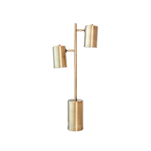 Table Lamp - 2 Light Directional Gold