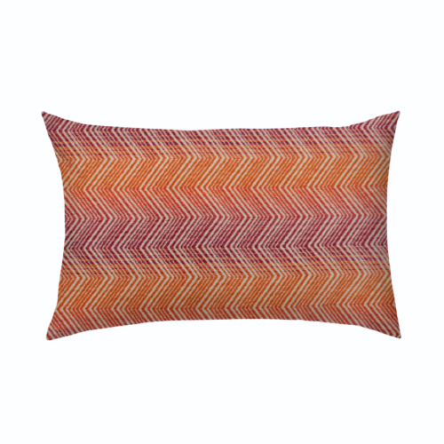 11x14 - Orange/Pink Velvet Chevron