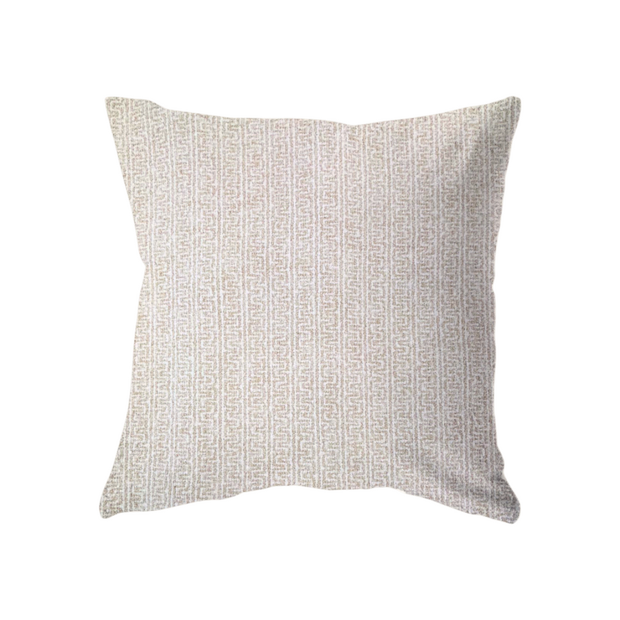 18x18 Cream & White Geometric Pattern