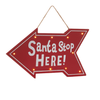 Santa Stop Lit Sign