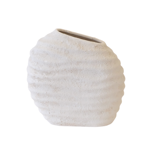 Small White Form Vase