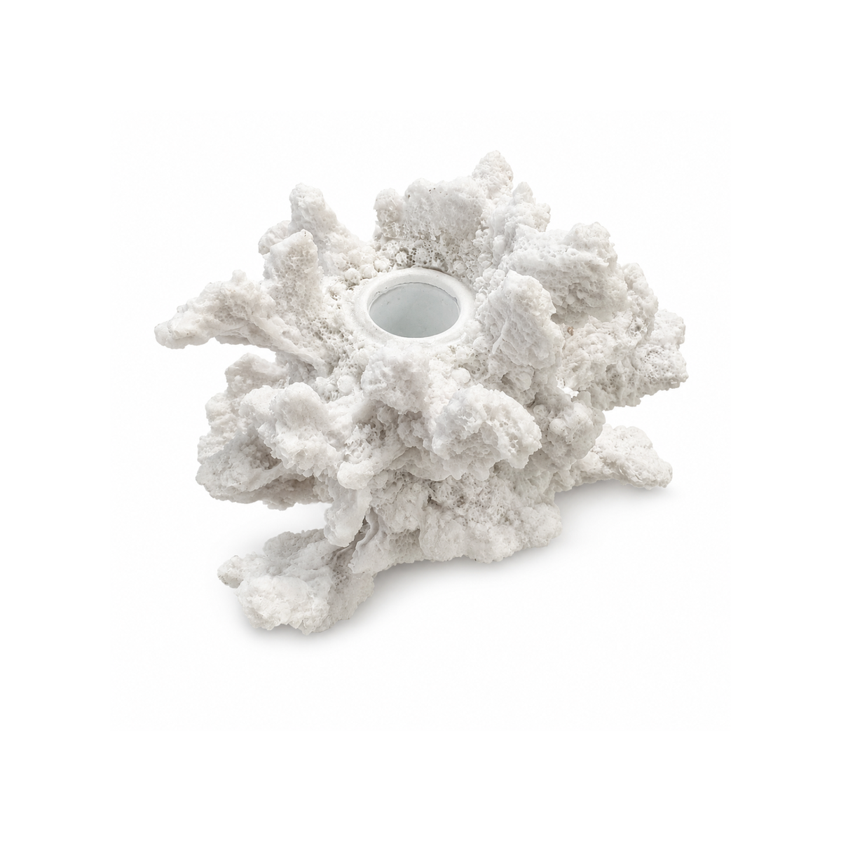 White Coral Candle Holder