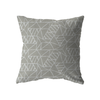 18x18 - Light Grey w/ White Geometric Pattern Outdoor