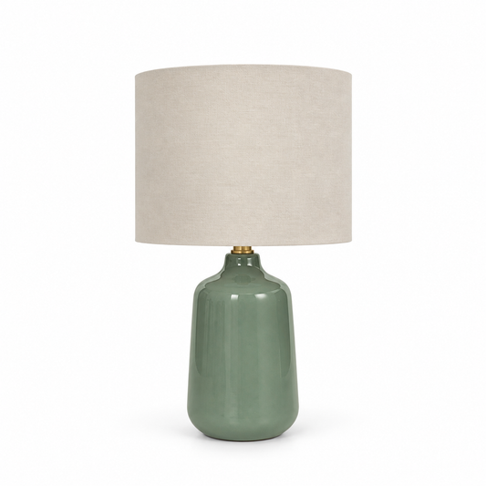 Table Lamp - Warm Sage Ceramic