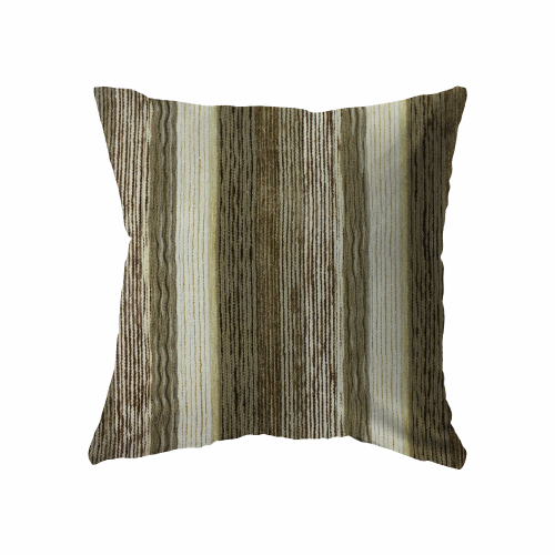 18x18 - Stripe Beige, Brown, Oatmeal