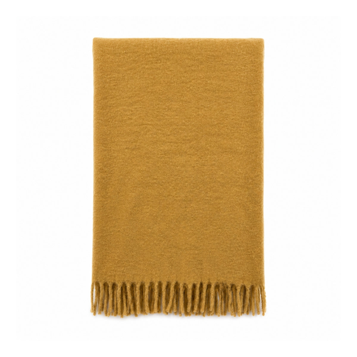 Mustard Yellow Woven Throw