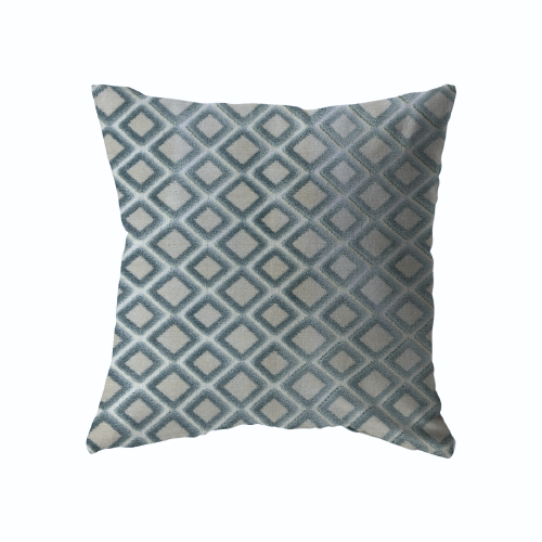 18x18 - Teal Velvet Diamonds