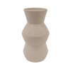 Cream Medium Modern Terracotta Vase