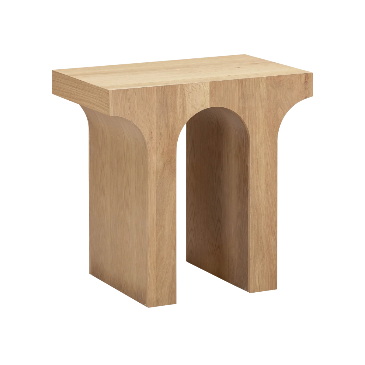 Umbrella Natural Wood Side Table
