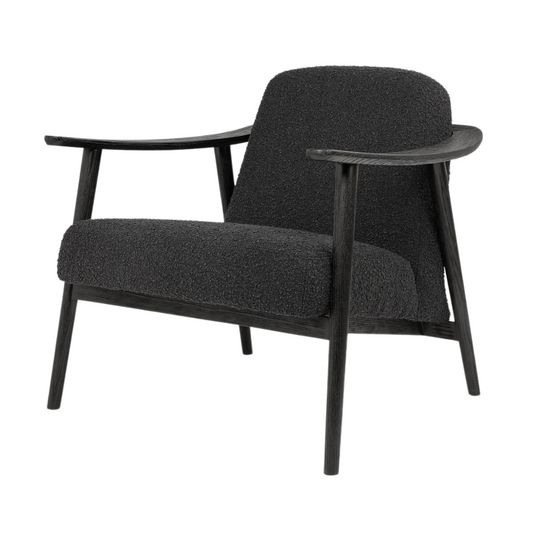 Baltic Accent Chair Node Nocturne with Black Ash Frame