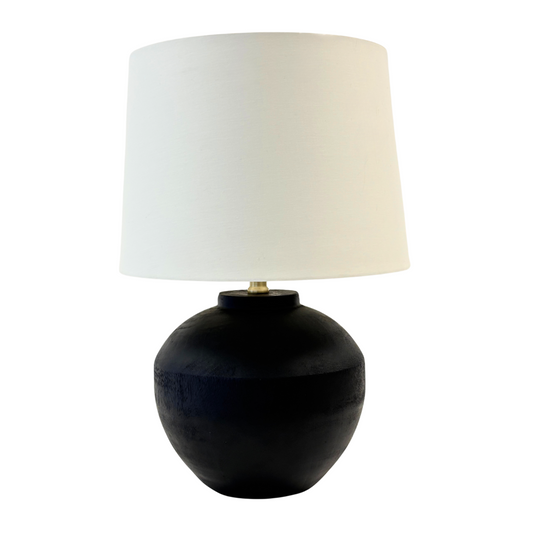 Luna Black Ceramic Table Lamp
