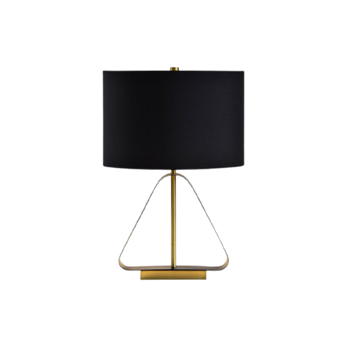 Table Lamp - Prizna Brass Plated Finish Geometric