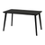 Black Solid Wood Dining Table