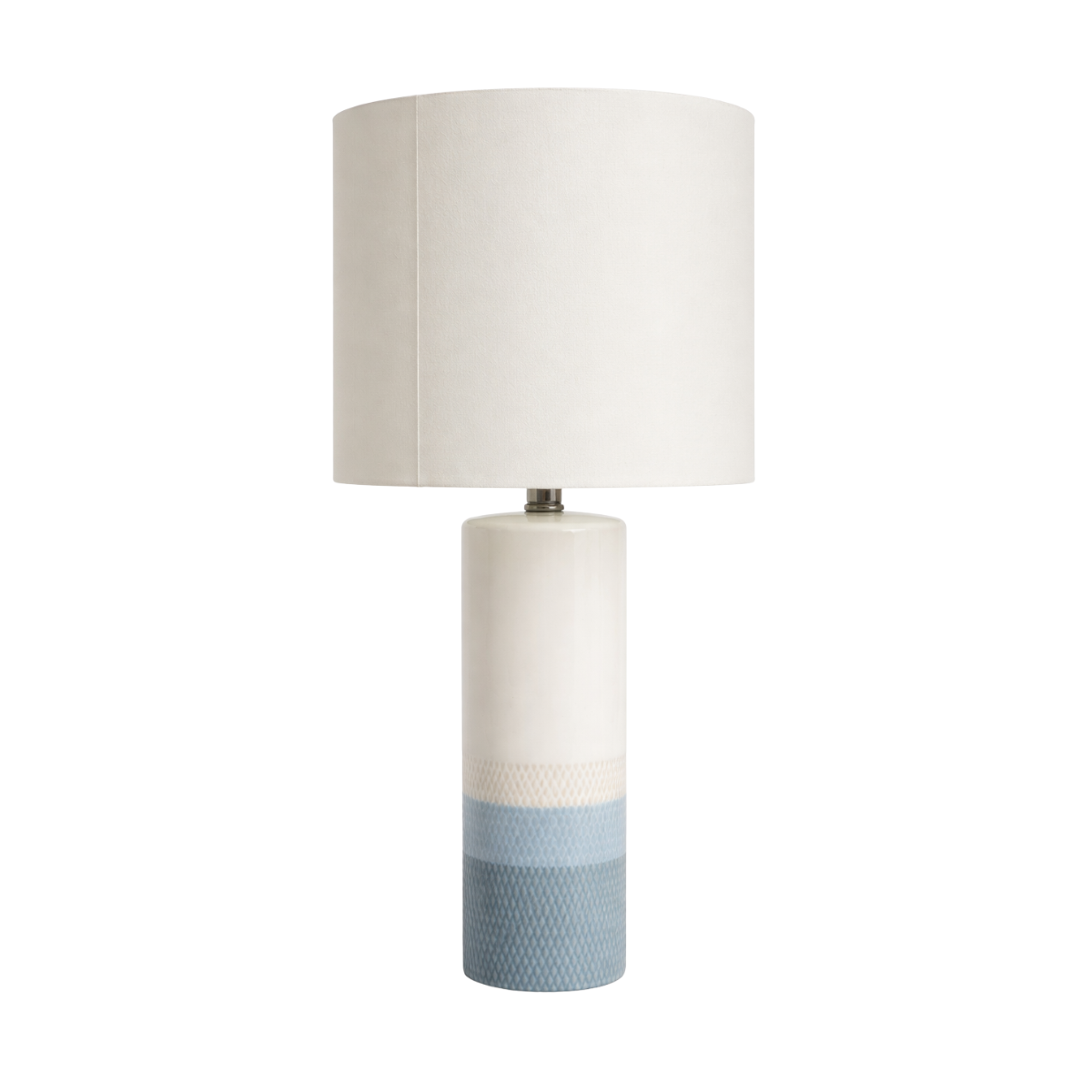 White & Blue Ceramic Table Lamp