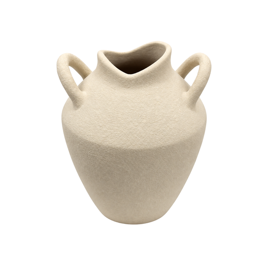 Vase - Oslo Ceramic Ivory Textured