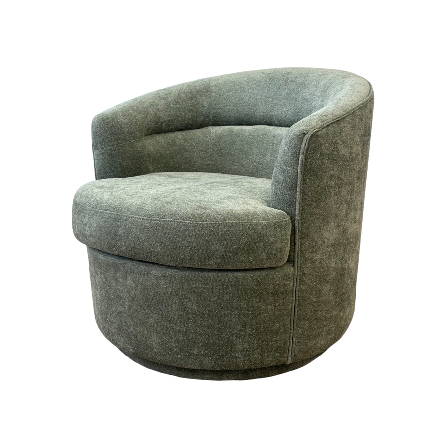 Green Armless Accent Chair