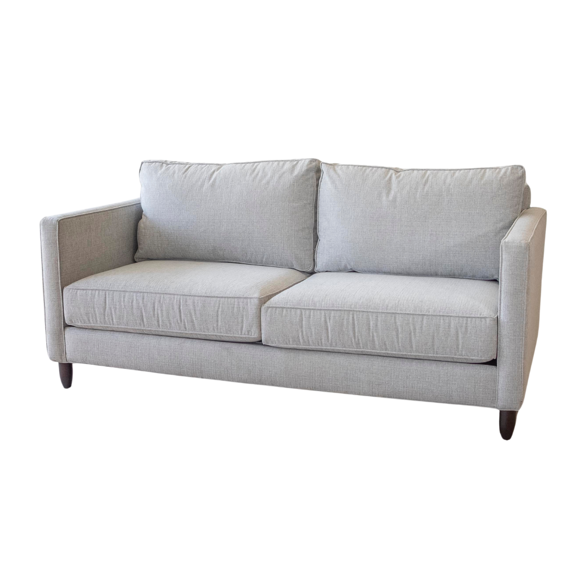 Jude Light Grey Condo Sofa Size