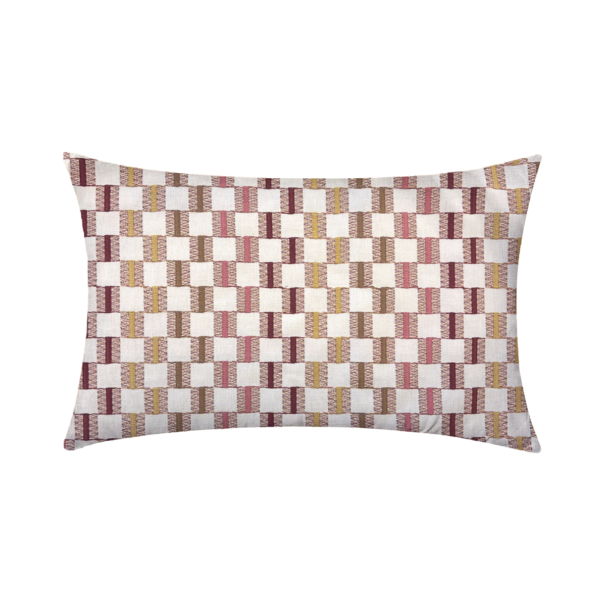 14x24 Cream with Colorful Striped Squares