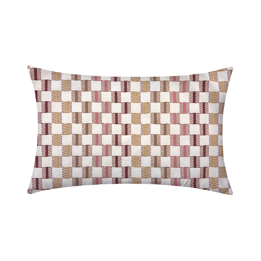 14x24 Cream with Colorful Striped Squares