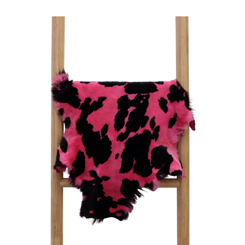 Kids Cowhide Pink and Black