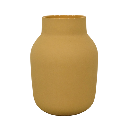 Matte Yellow Vase