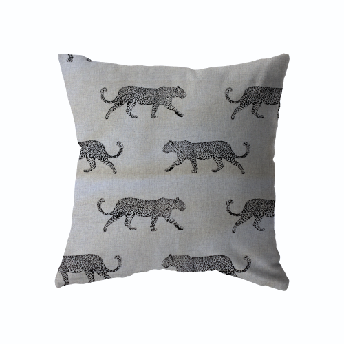 22 x 22 Leopard Beige/Black