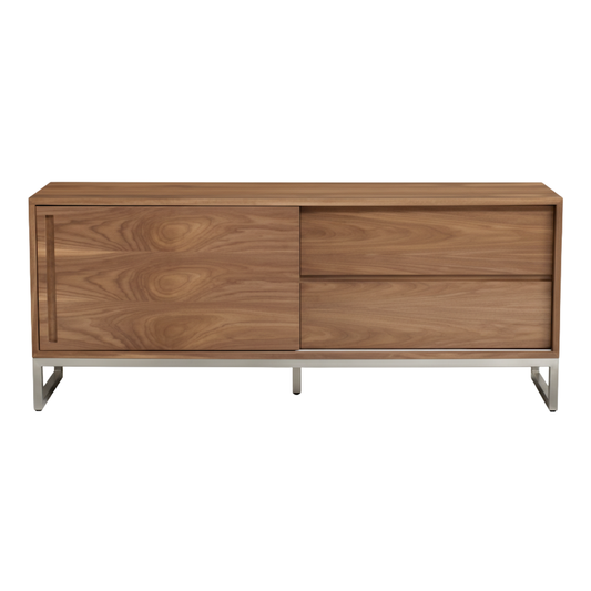 Annex Walnut 2 Drawer TV Stand