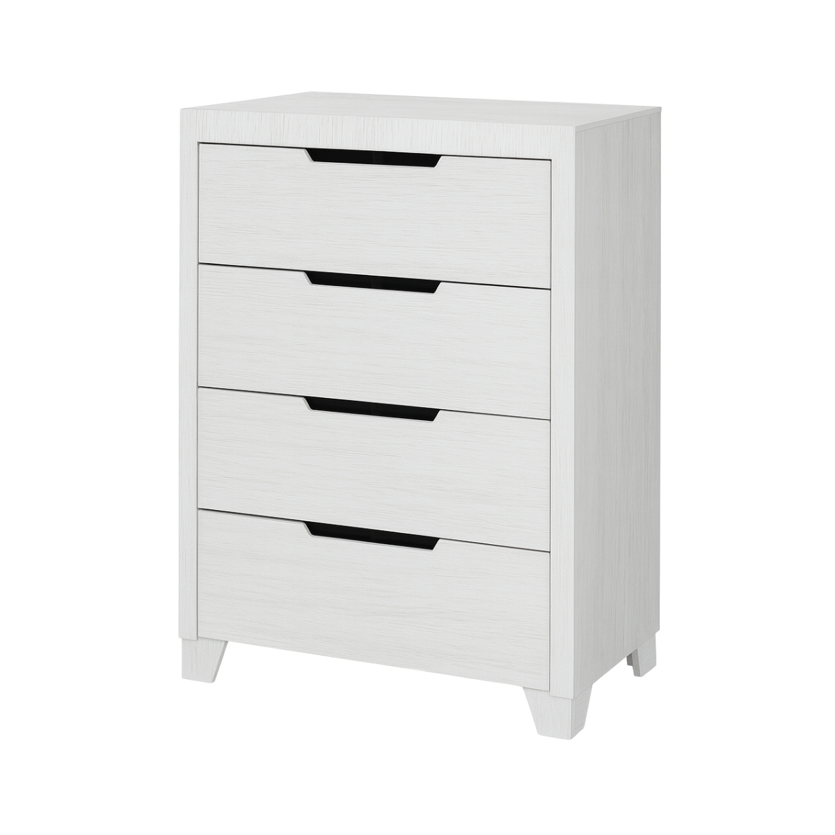 Dresser - 4 Drawer Chest White Finish