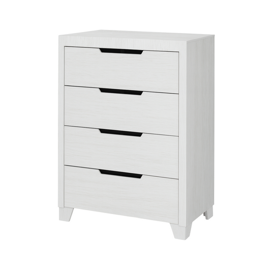 Dresser - 4 Drawer Chest White Finish