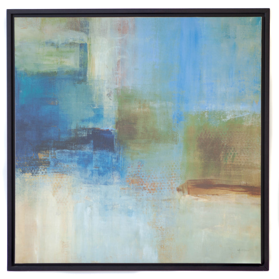 Art - HS Framed Blue Abstract Medium  CLEARED