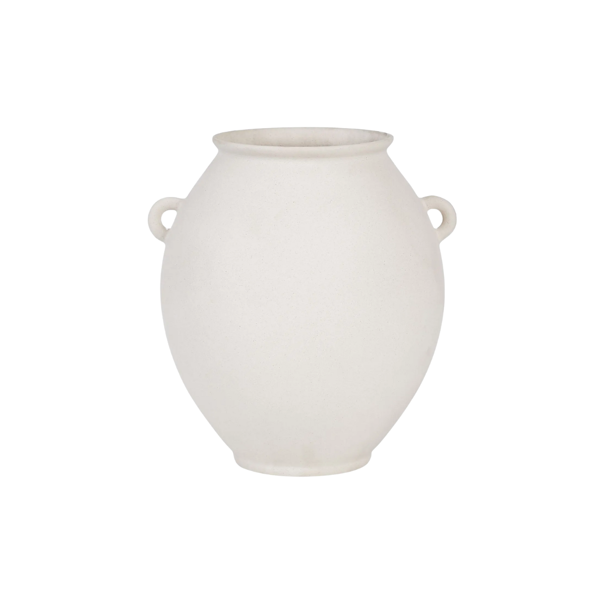 Yevla Matte Off-White Ceramic Vase