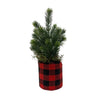 Christmas - Tree Mini w/Red Plaid Basket