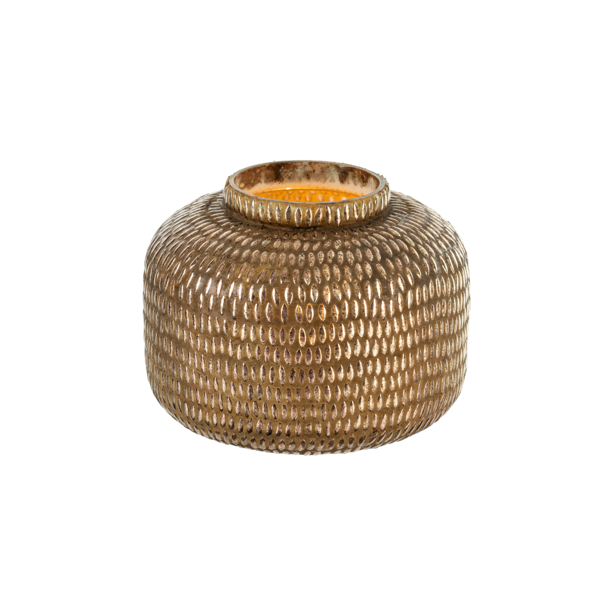 Carmel Metallic Brown Medium Vase