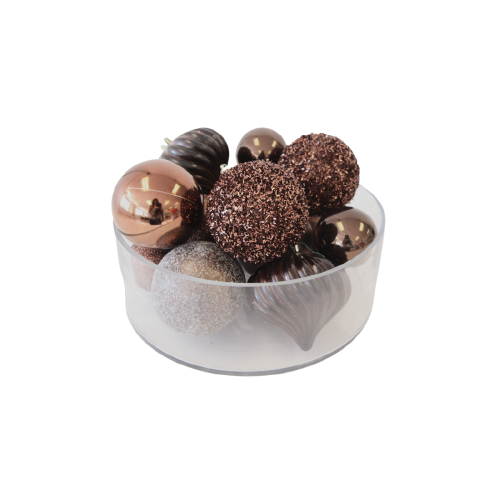 Christmas - Brown Ornaments Box