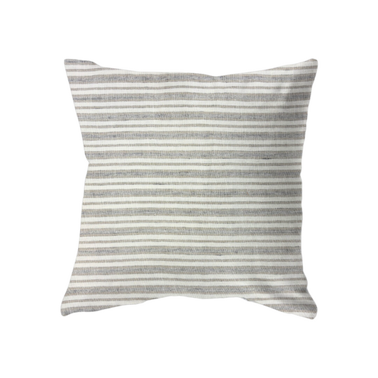 22x22 Cream w/ Taupe & Grey Stripes