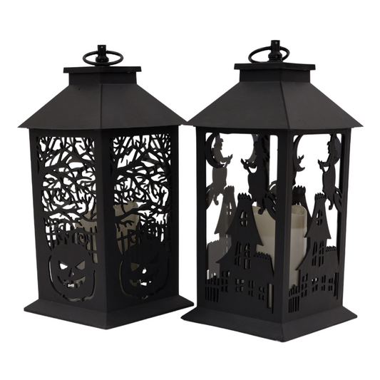Halloween - Black Lantern with Candle