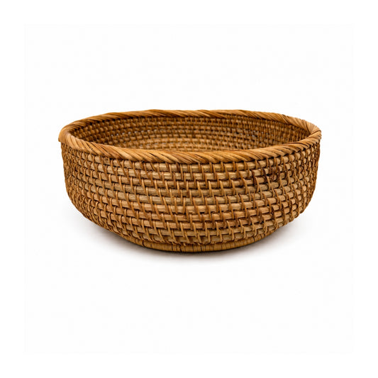 Woven Honey Brown Basket Large