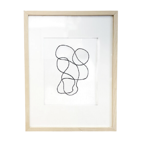 Art - Lime Green w/ Pink Roses IV - SMALL - Cleared - 13" x 17"