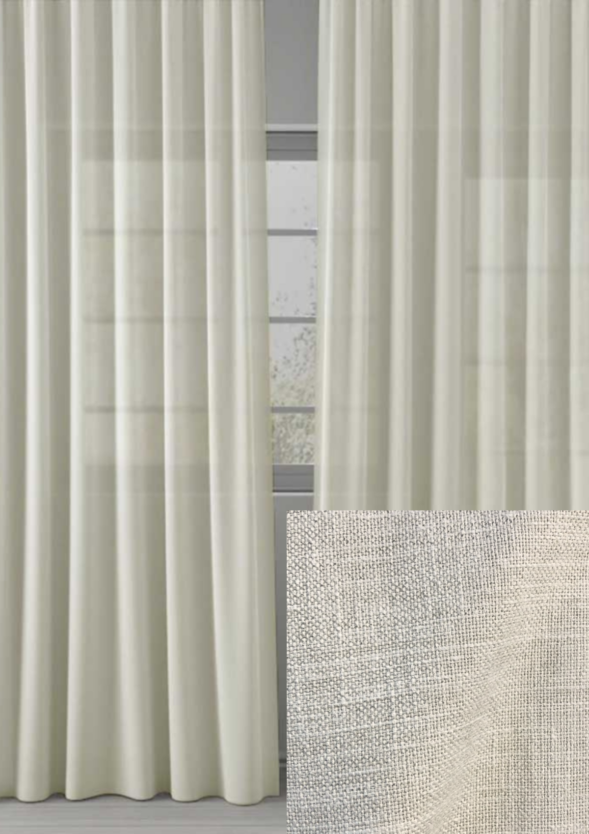 Drapery Panel - Nuance Parchment W56"