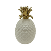 Jar - Pineapples White w/ Gold Top