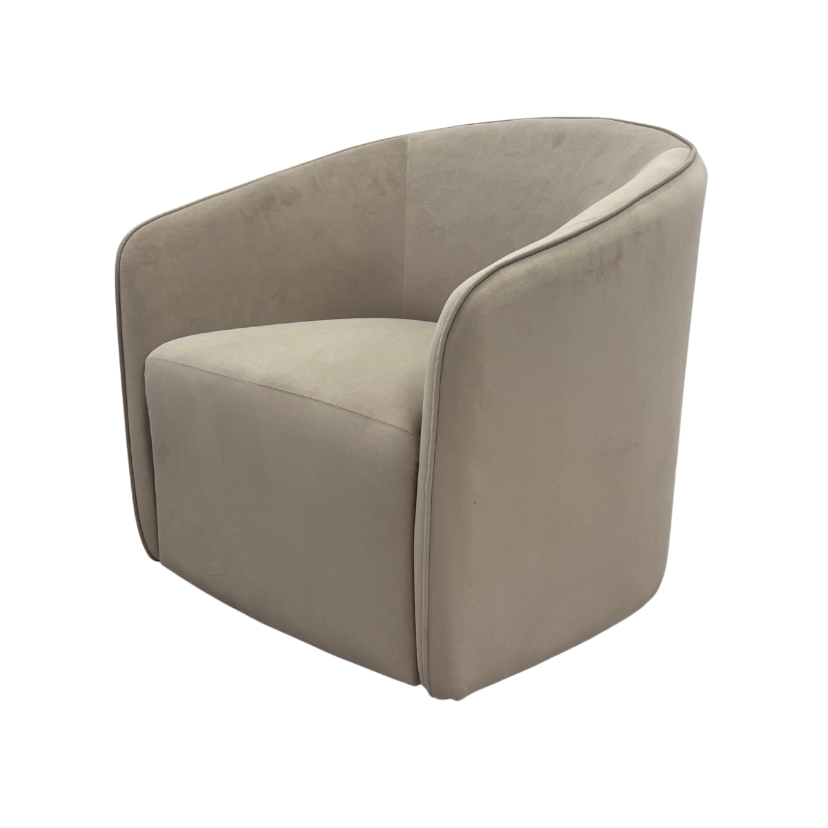 Cream Velvet Accent Chair