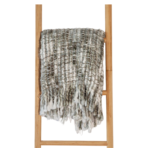 Chunky Grey, Green, Blue, White Textured