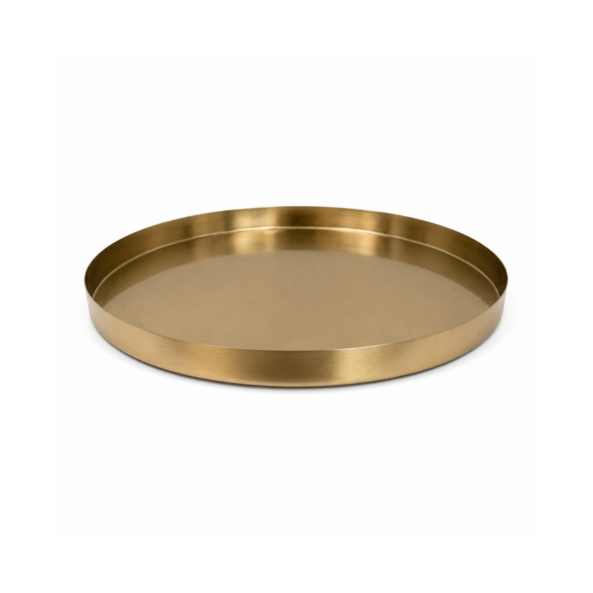 Round Gold Decorative Tray