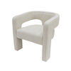 Beige Textured Accent Chair