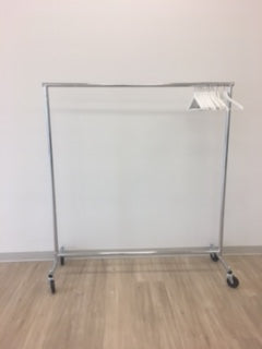 Coat Rack - Chrome Rolling Rack