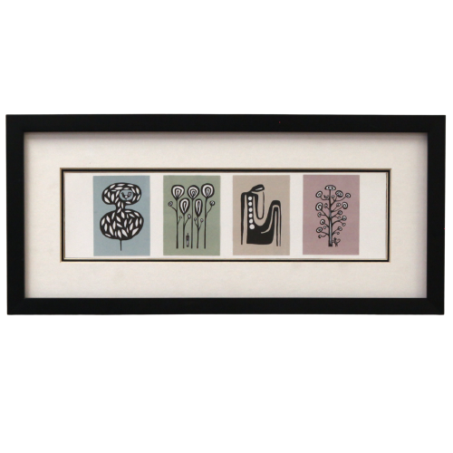 Art - Color blocks and doodles - SMALL - Cleared 17" x 8"